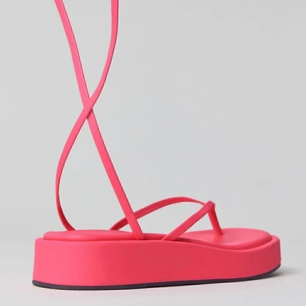 UO Jaida platform wrap sandals